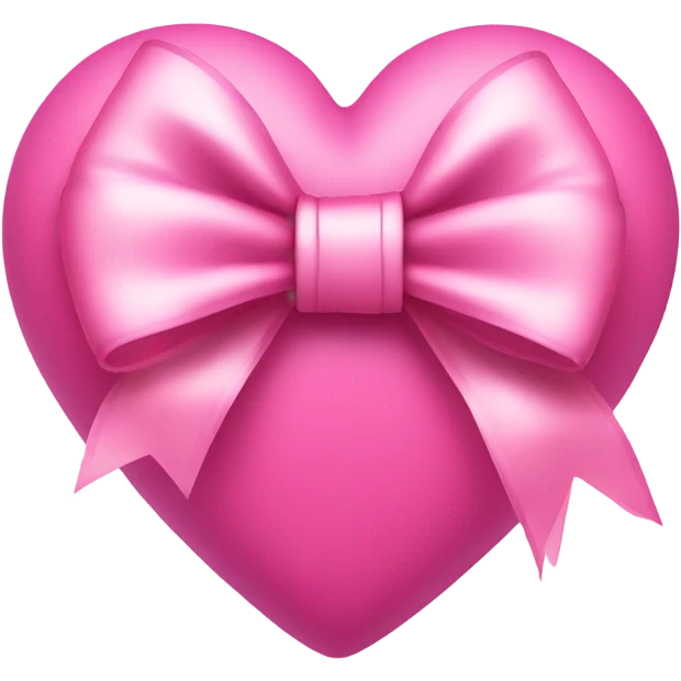 Pink heart with bow emoji