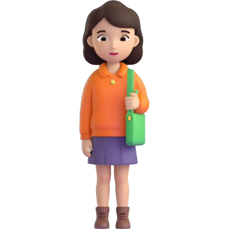 black girl with dark brown hair emoji