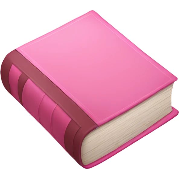 cute pink book  emoji