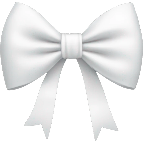 white bow emoji