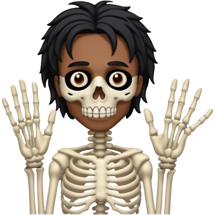 Make a Playboi Carti yvl skeleton hand emoji emoji