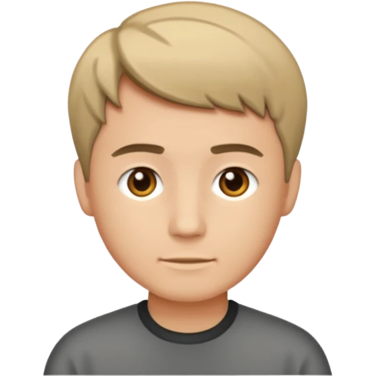 man with short hair medium tone emoji