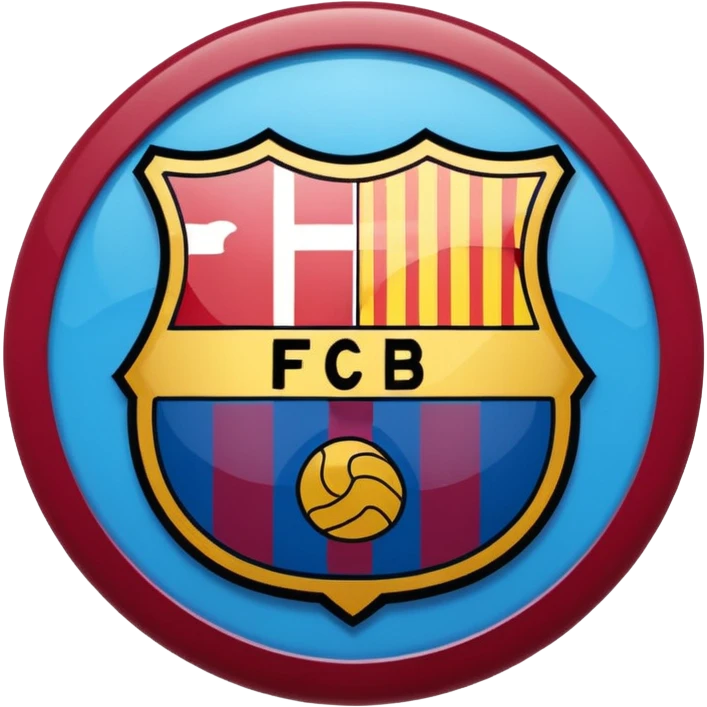 Logotipo de fc barcelona emoji