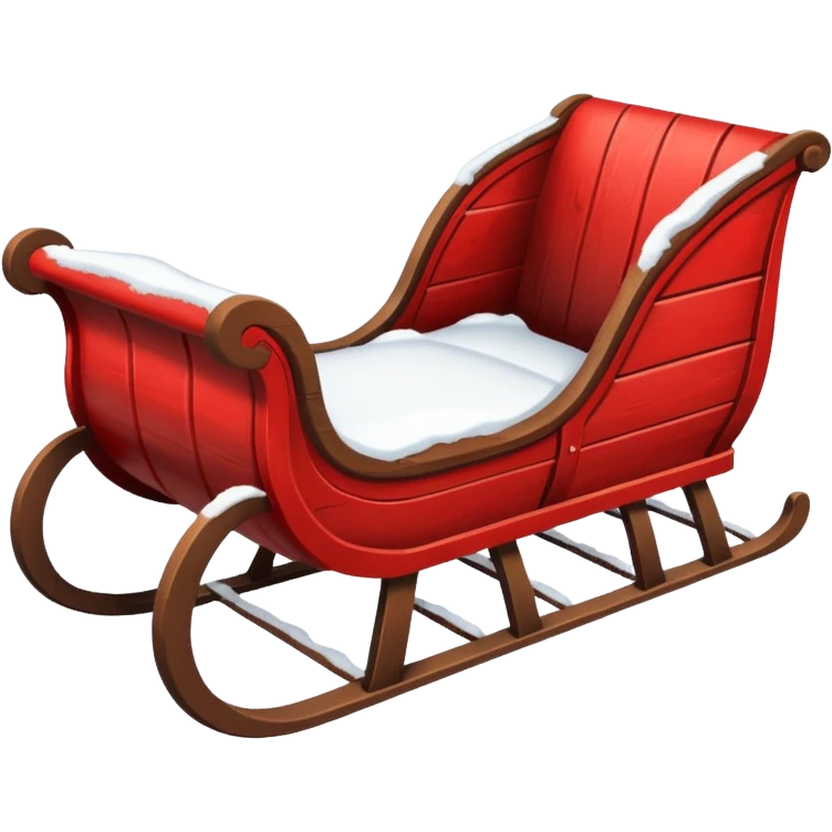 vintage winter sleigh emoji