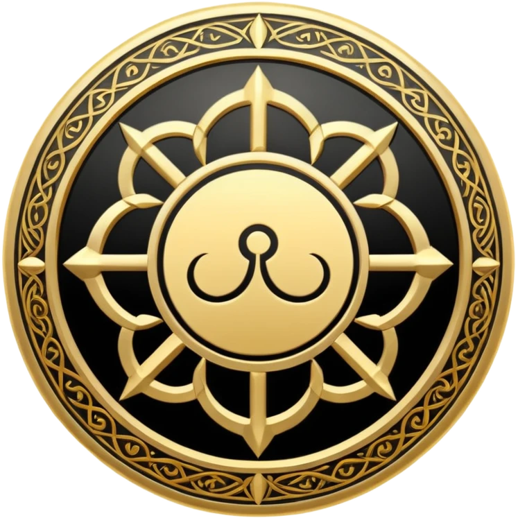 Create a circular casting sigil based off of the wizard101 balance school emoji