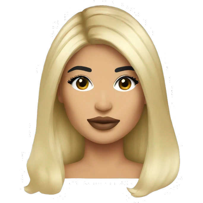 kylie jenner blonde  emoji