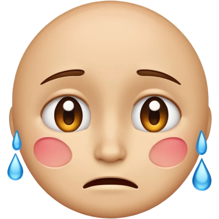 A face that is happy and sad emoji