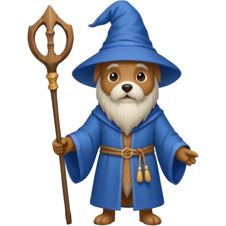 Dog wizard emoji