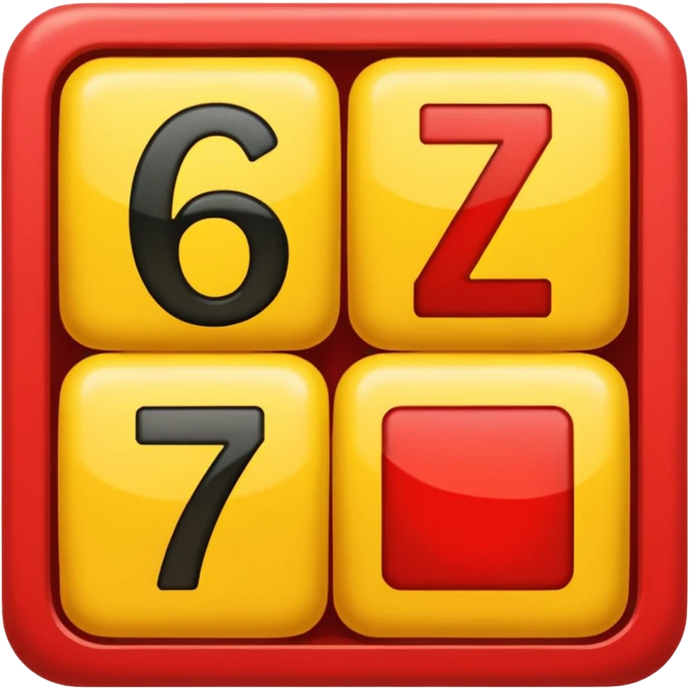 2 blocks saying "6" and "7" emoji