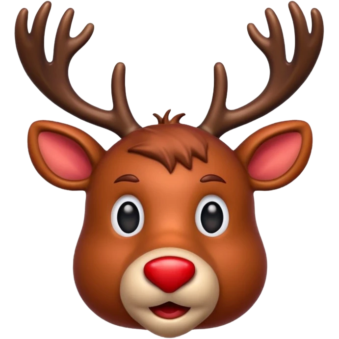 Rudolph the Red Nosed Reindeer emoji