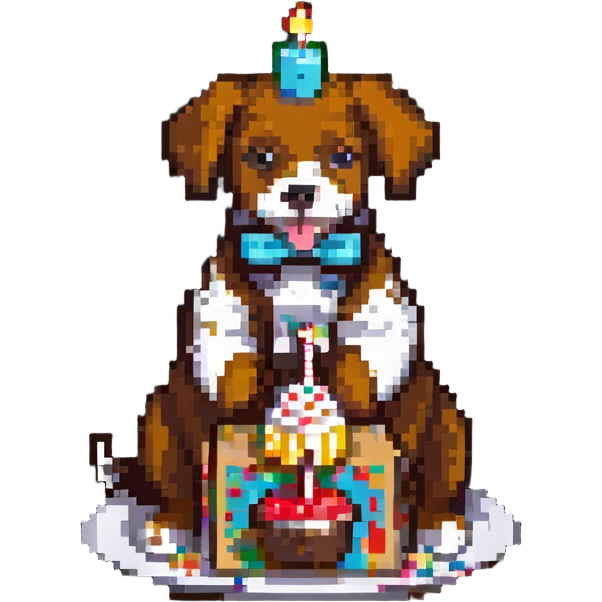 dog eating cake emoji