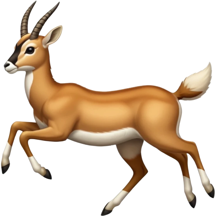 a springbok jumping emoji