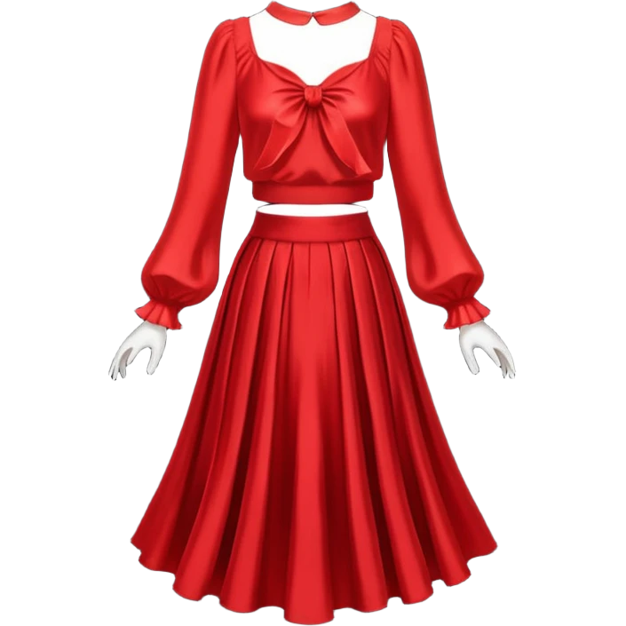 skirt and blouse, negative : human and character. emoji