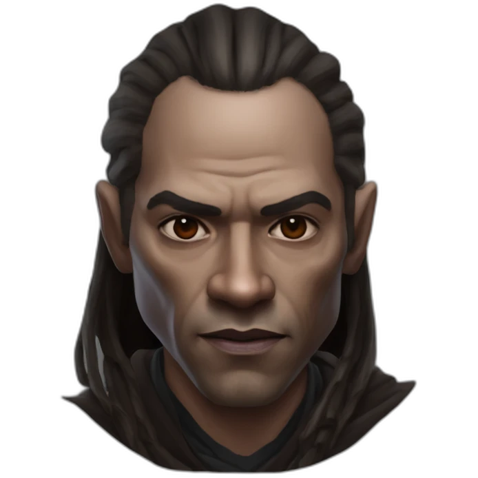 hyperrealist sith jedi in world of warcraft without facial hair emoji