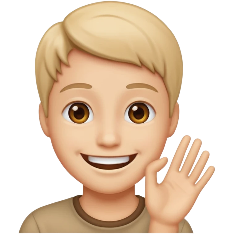 Smile with saying Yooo emoji