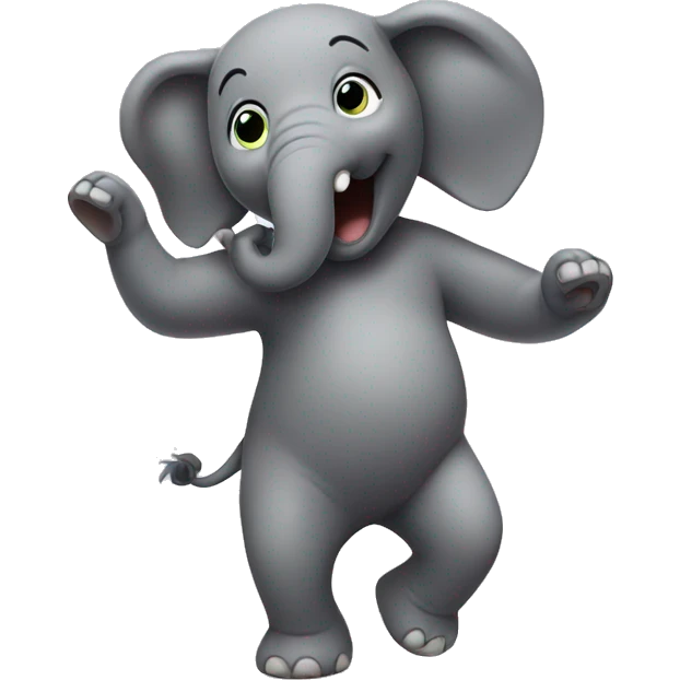 dancing elephant emoji