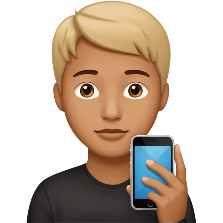iphone under the chin emoji