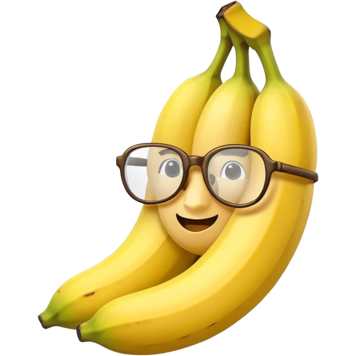 banana with glasses emoji