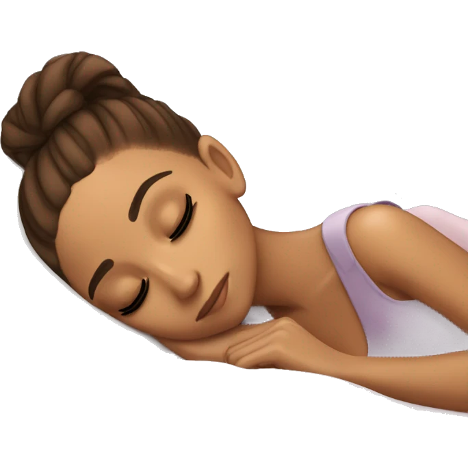 Ariana Grande sleeping emoji