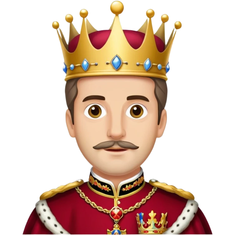 Carlos I of Spain, Habsburg king with crown and royal attire, prominent jaw emoji