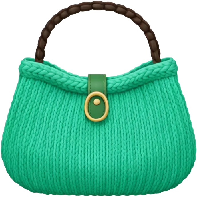 mint Knitted Bag emoji