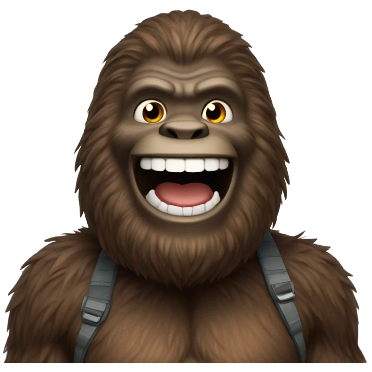 Bigfoot smiling emoji