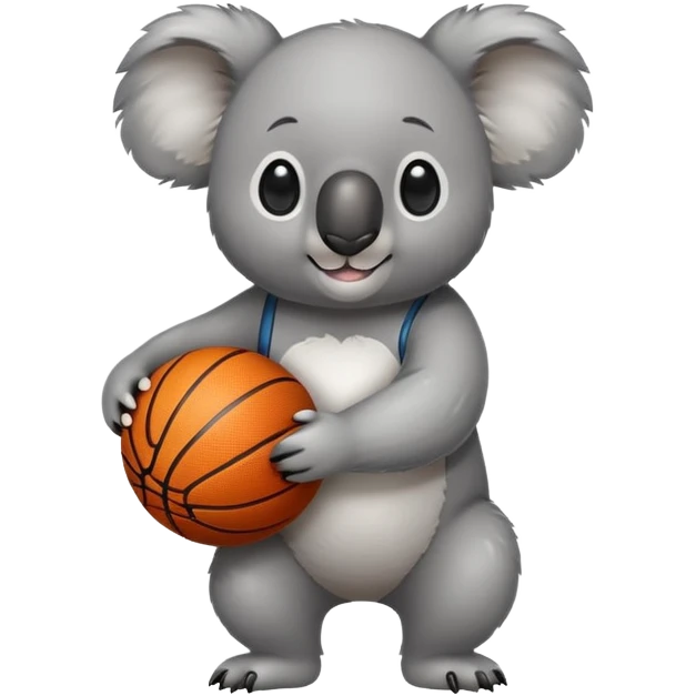 Koala bear putting basketball behind its back emoji
