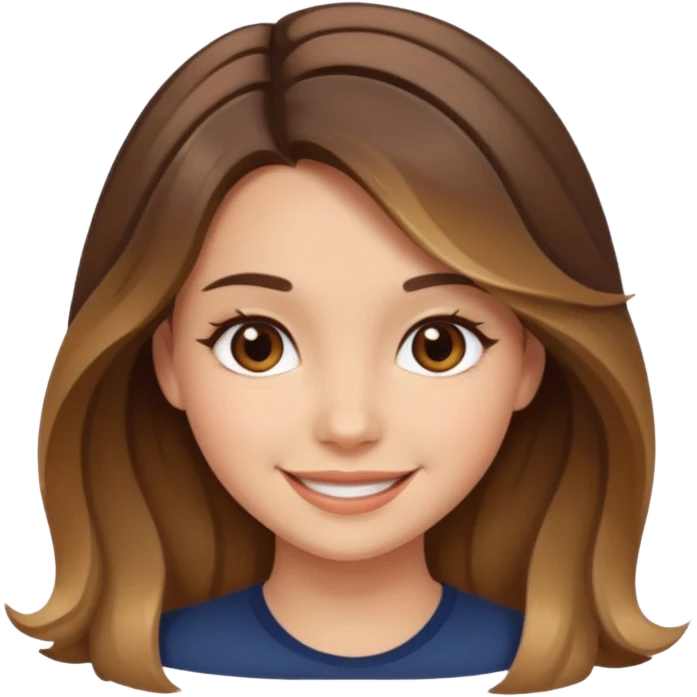 girl with balayage hair emoji emoji