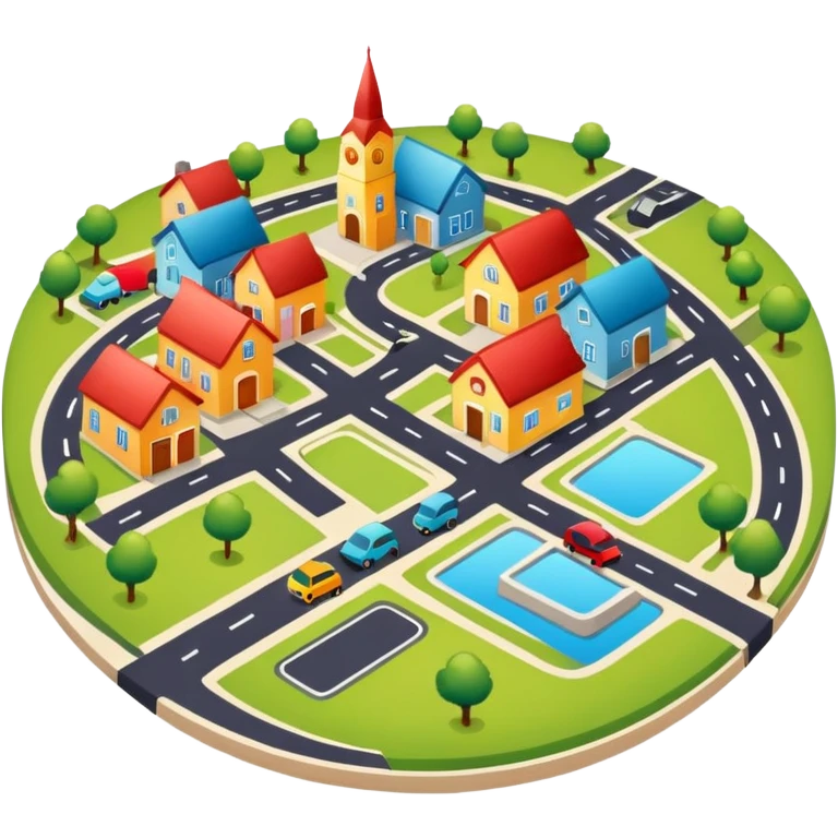 GPS map of neighborhood emoji