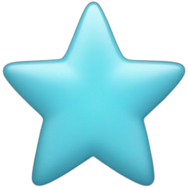 light blue star emoji