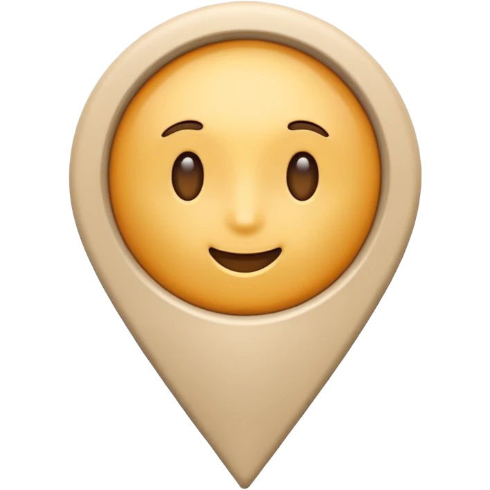 beige location pin emoji