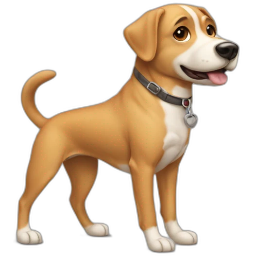 Perro con 3 patas emoji