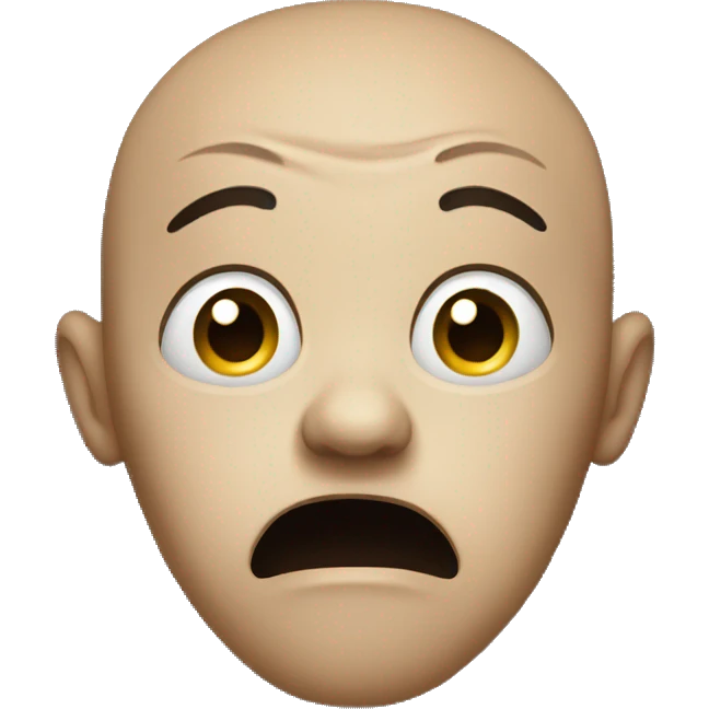 shocked face black emoji
