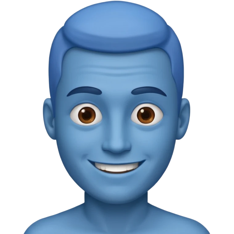 Blue man emoji