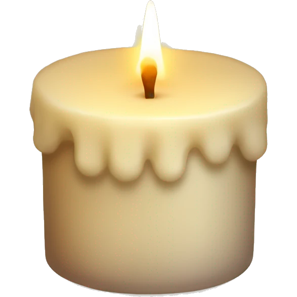cozy vanilla candle  emoji