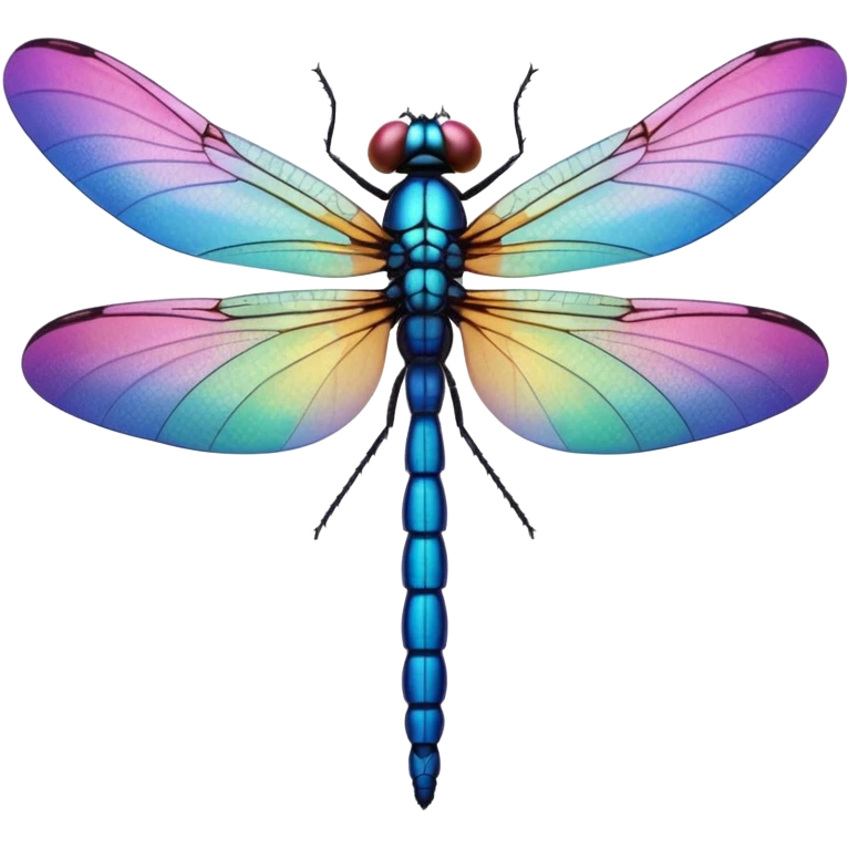 Peaceful Dragonfly color  emoji
