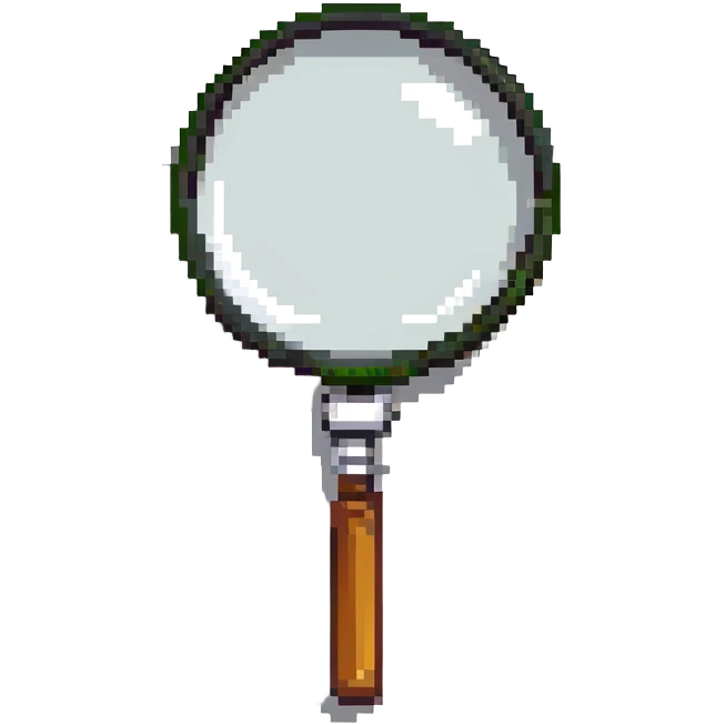 detailed magnifying glass emoji