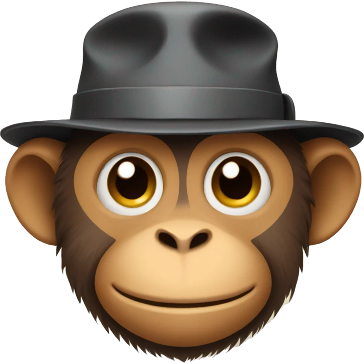 monkey with hat emoji