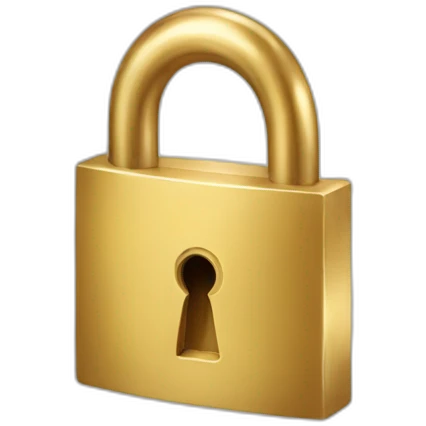 golden lock emoji