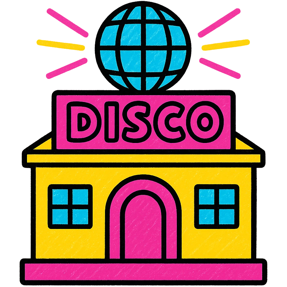 une discothèque emoji