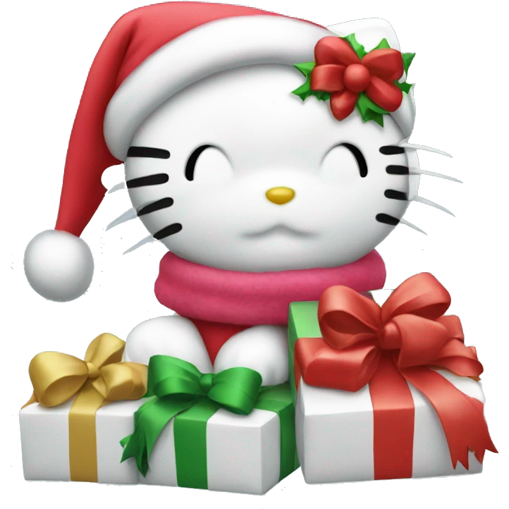 Hello kitty Christmas  emoji