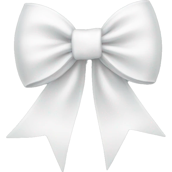 white bow emoji