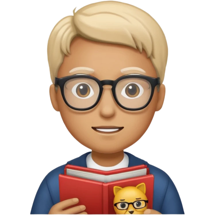 a comic book reader emoji