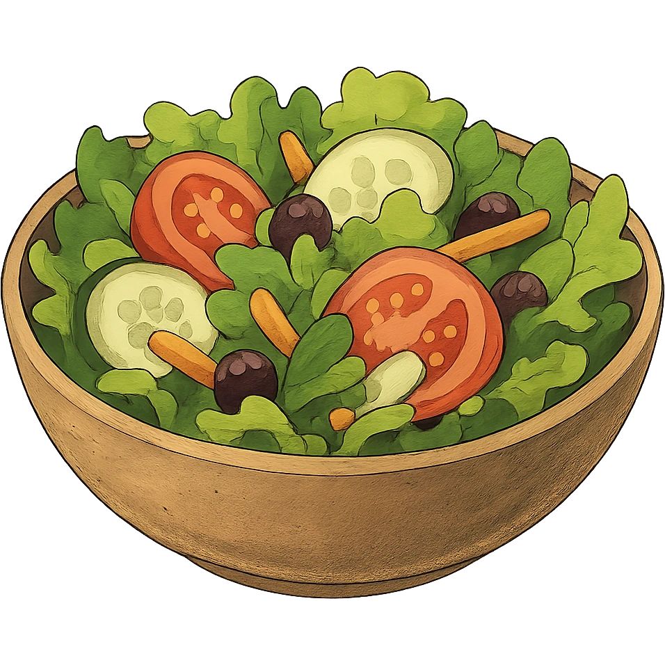 bowl of salad emoji