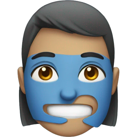 Blue need face  emoji