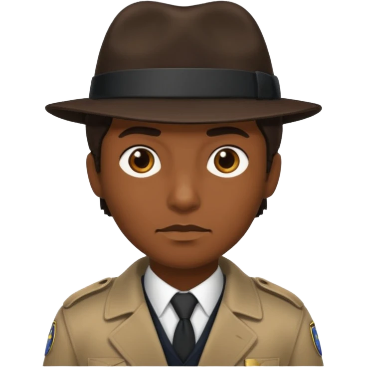 Generate 
1 detective she's white hair covered light eyes fair skin
1 detectective she's black NO HIJAB HAIR OUT BROWN skin  emoji