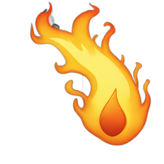 Iphone flaming emoji