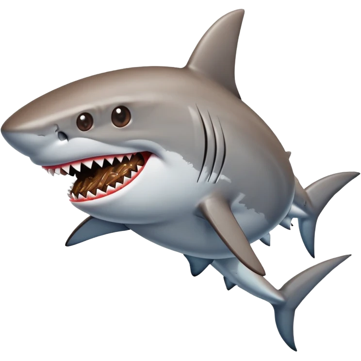 shark with legs using snickers  emoji