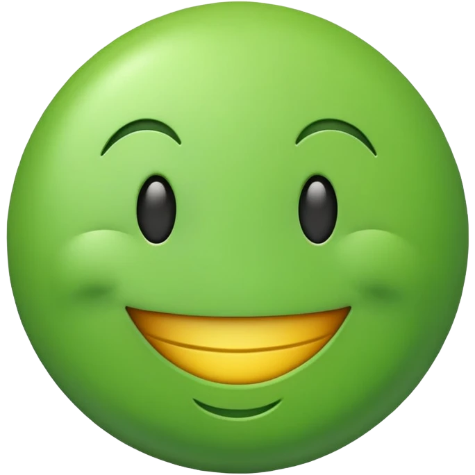 Hard working loving green smiley emoji emoji