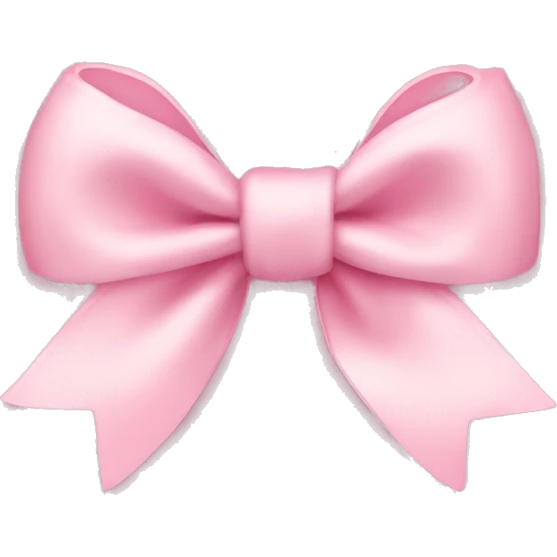 light pink bow on light pink bow emoji